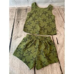 GRAYSON MINI Boy’s Two Piece Starfish Tank and Short Set / Size: 0-3 Months